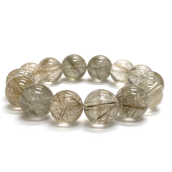 天然石 シルバールチルクォーツ ブレスレット (17.5cm) 2403の画像