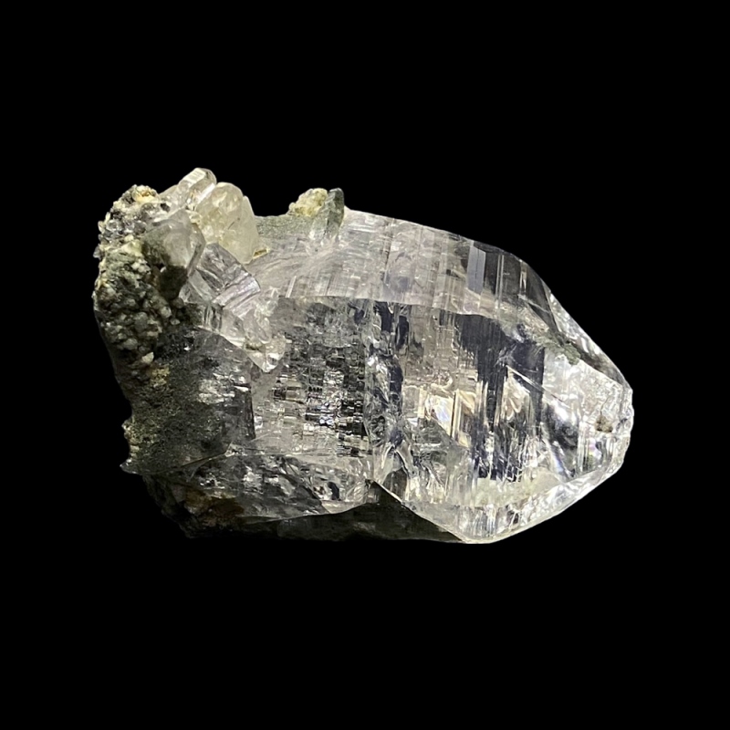 天然石  ガネーシュヒマール産  ヒマラヤ水晶 クラスター  クローライトINクォーツ（962）画像