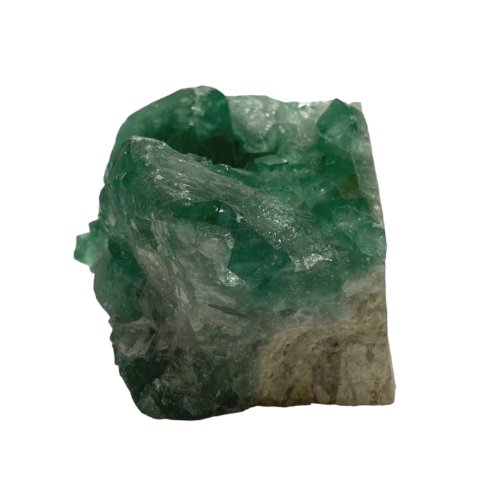 天然石 カラーチェンジ (蛍光)　グリーンフローライト 原石（2410）　画像