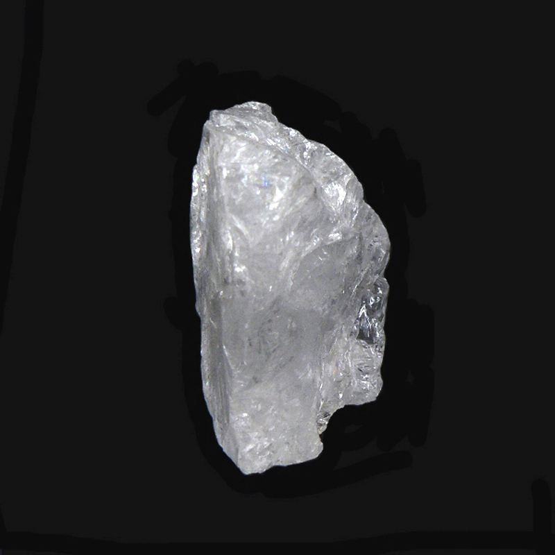 天然石 レインボー水晶 (虹入り) クリスタル 原石 塊り（2504） の画像