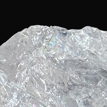 天然石 レインボー水晶 (虹入り) クリスタル 原石 塊り（2504） の画像
