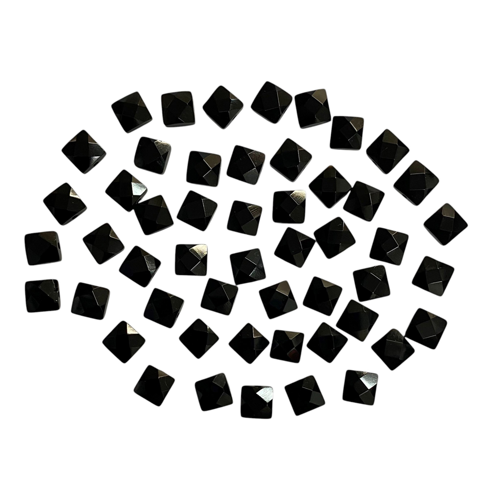 天然石 オニキス スクエア (穴有り) 22520【おまかせ1個】の画像