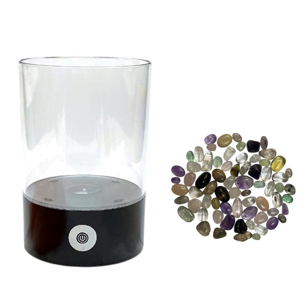 天然石 タンブル入り LEDランプ  (2525)の画像