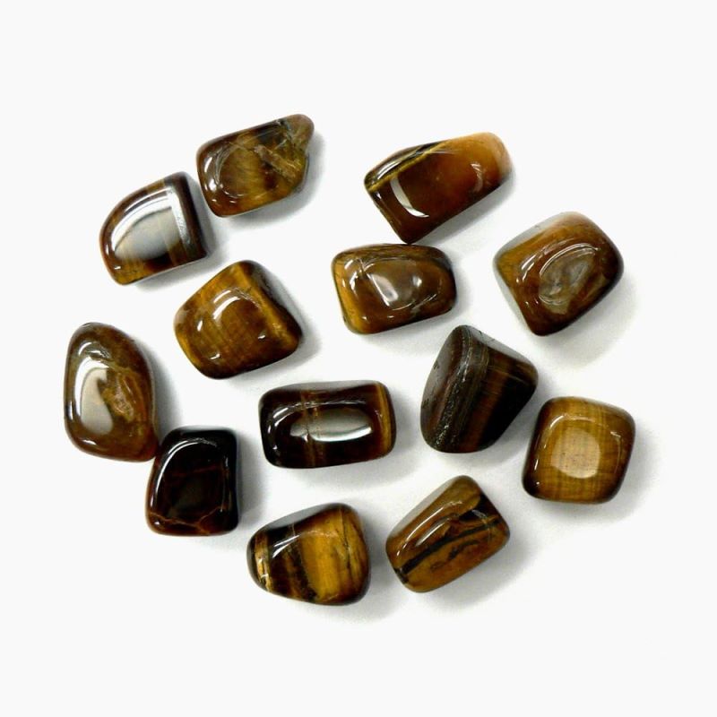 天然石 タイガーアイ 虎目石 タンブル　磨き石  【おまかせ品】の画像