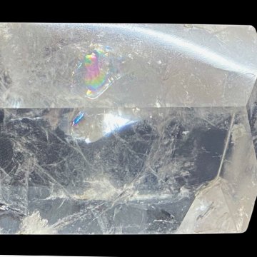 天然石 レインボー水晶 (虹入り) 六角柱 ポイント（2531） の画像