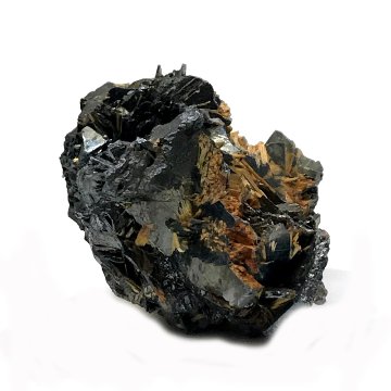  天然石  ゴールドタイチンルチル  原石 クラスター ヘマタイト結晶  (701)　激レア！の画像