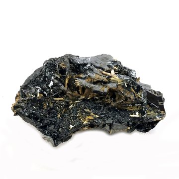  天然石  ゴールドタイチンルチル  原石 クラスター ヘマタイト結晶  (701)　激レア！の画像