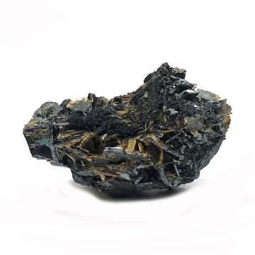  天然石  ゴールドタイチンルチル  原石 クラスター ヘマタイト結晶  (701)　激レア！の画像