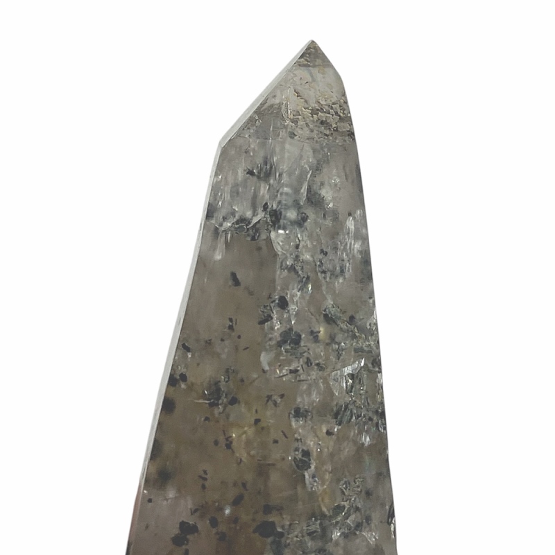 天然石  ガネーシュヒマール産  ヒマラヤ水晶 クラスター  クローライトINクォーツ（2550）の画像