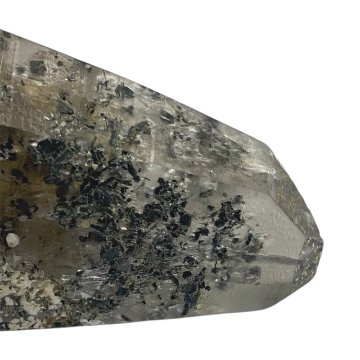天然石  ガネーシュヒマール産  ヒマラヤ水晶 クラスター  クローライトINクォーツ（2550）の画像