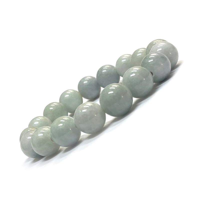 天然石 ミャンマー 翡翠 ブレスレット (17.5cm)　2554の画像