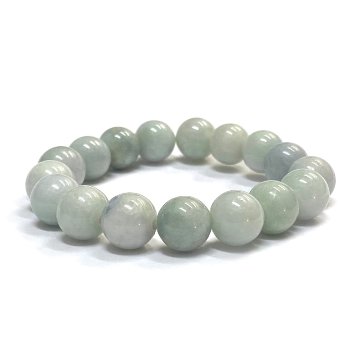 天然石 ミャンマー 翡翠 ブレスレット (17.5cm)　2554の画像