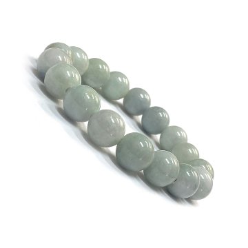 天然石 ミャンマー 翡翠 ブレスレット (17.5cm)　2554の画像