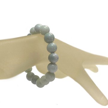 天然石 ミャンマー 翡翠 ブレスレット (17.5cm)　2554の画像