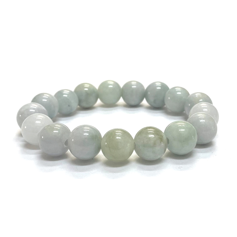 天然石 ミャンマー 翡翠 ブレスレット (17cm)　2556の画像