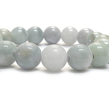 天然石 ミャンマー 翡翠 ブレスレット (17cm)　2556の画像