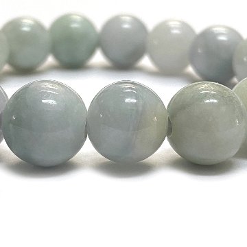 天然石 ミャンマー 翡翠 ブレスレット (17cm)　2556の画像