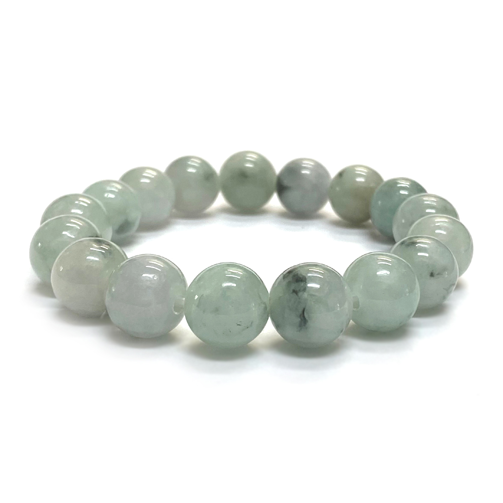 天然石 ミャンマー 翡翠 ブレスレット (17.5cm)　2557の画像