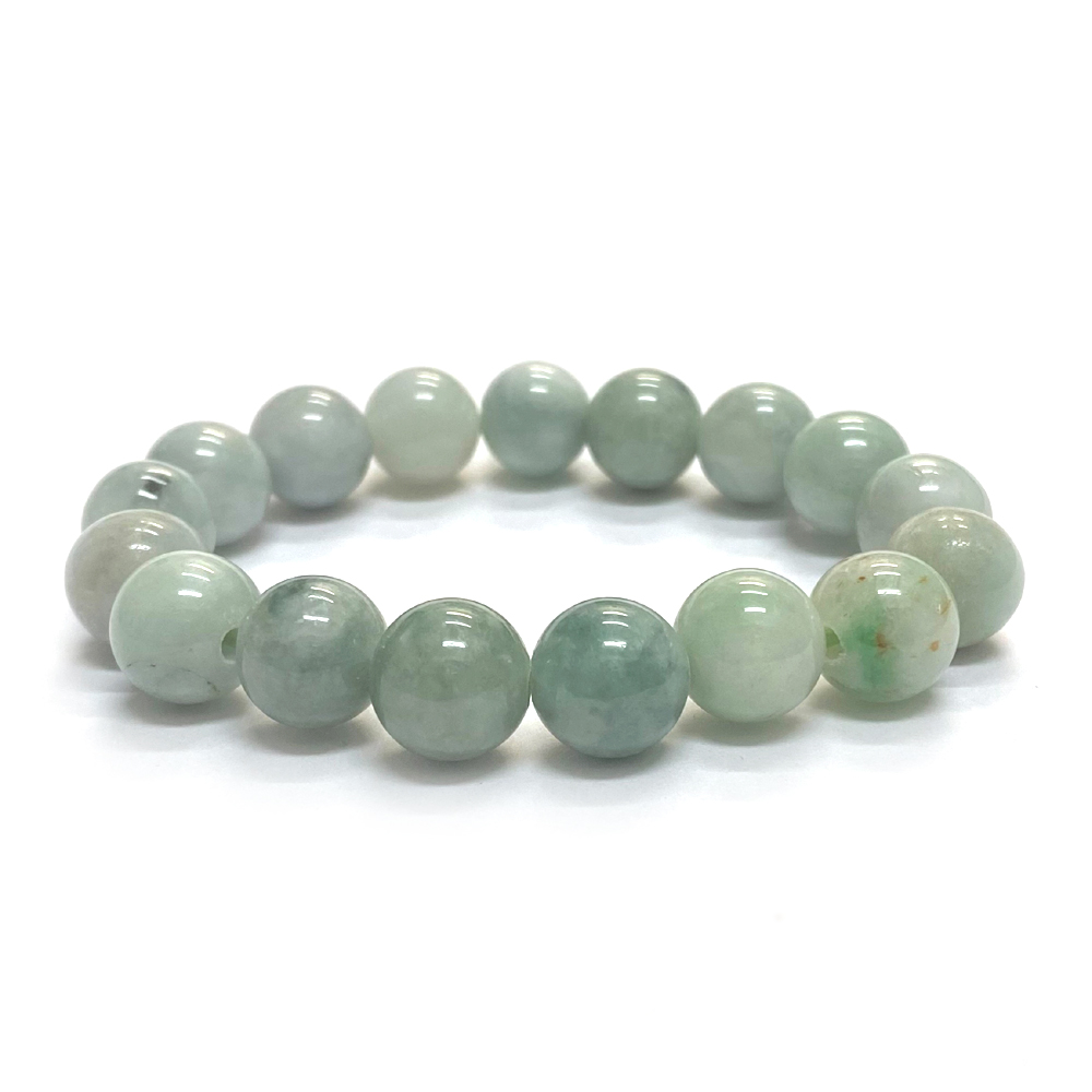 天然石 ミャンマー 翡翠 ブレスレット (17cm)　2560の画像