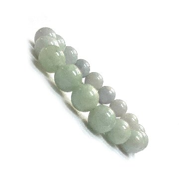 天然石 ミャンマー 翡翠 ブレスレット (18cm)　2562の画像