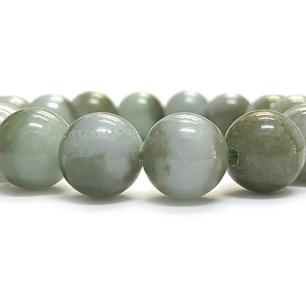 天然石 ミャンマー 翡翠 ブレスレット (17.5cm)　2568の画像