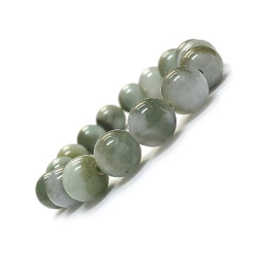 天然石 ミャンマー 翡翠 ブレスレット (17.5cm)　2568の画像