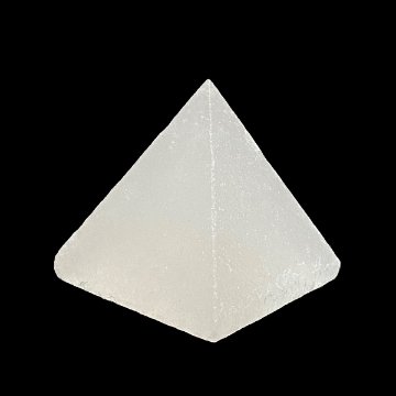  【おまかせ2個セット】 ヒマラヤ岩塩  ピンクソルト ピラミッド (S) ホワイトソルト ピラミッド (S) 再研磨　洗浄済の画像
