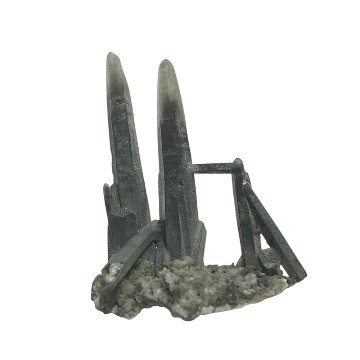 天然石  ガネーシュヒマール産  ヒマラヤ水晶 クラスター  クローライトINクォーツ（2570）の画像