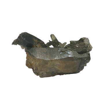天然石  ガネーシュヒマール産  ヒマラヤ水晶 クラスター  クローライトINクォーツ（2572）の画像