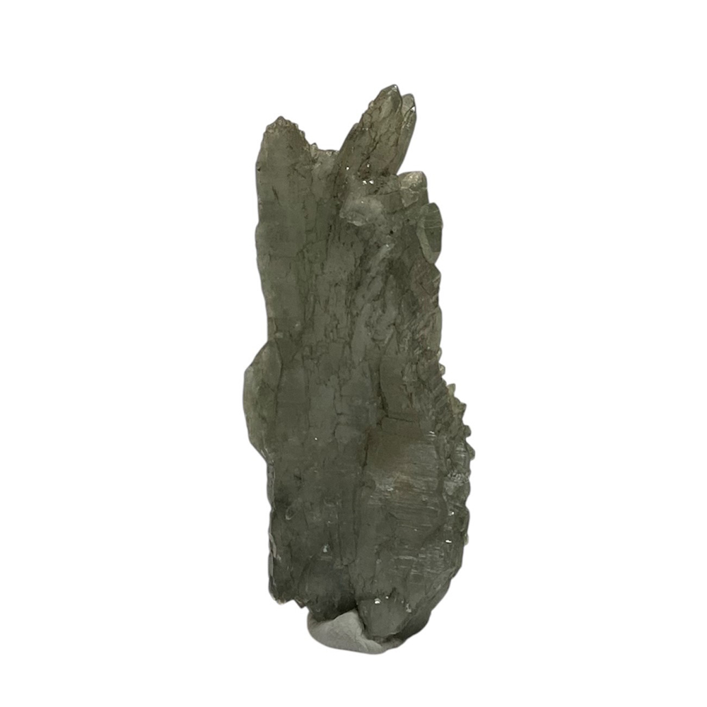 天然石  ガネーシュヒマール産  ヒマラヤ水晶 クラスター  クローライトINクォーツ（2573）の画像