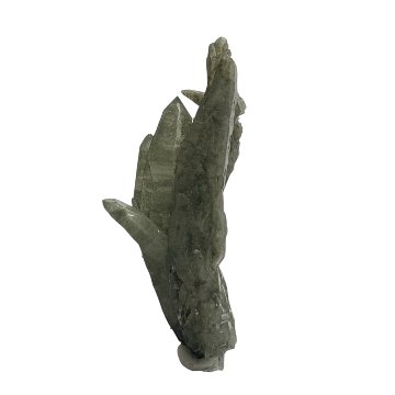 天然石  ガネーシュヒマール産  ヒマラヤ水晶 クラスター  クローライトINクォーツ（2573）の画像