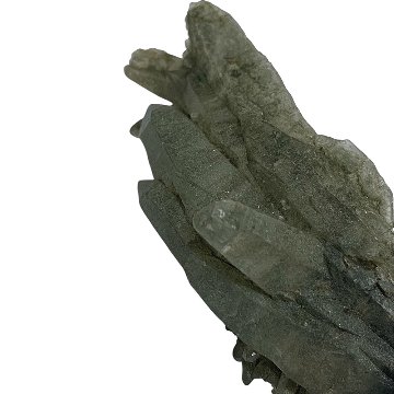天然石  ガネーシュヒマール産  ヒマラヤ水晶 クラスター  クローライトINクォーツ（2573）の画像