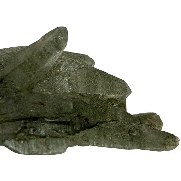 天然石  ガネーシュヒマール産  ヒマラヤ水晶 クラスター  クローライトINクォーツ（2573）の画像