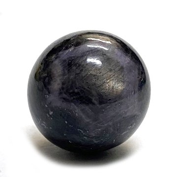 天然石 スターサファイア 丸玉 20ｍm 丸玉台座付き（2576）の画像