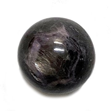 天然石 スターサファイア 丸玉 20ｍm 丸玉台座付き（2576）の画像