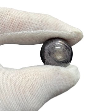 天然石 スターサファイア 丸玉 20ｍm 丸玉台座付き（2576）の画像