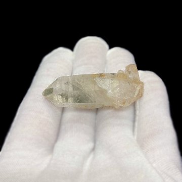 天然石  ガネーシュヒマール産  ヒマラヤ水晶 クラスター  クローライトINクォーツ（2577）の画像