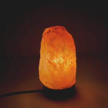 ヒマラヤ岩塩ランプ　洗浄済（112）ピンク岩塩ランプ　ソルトランプ  (限定1)の画像