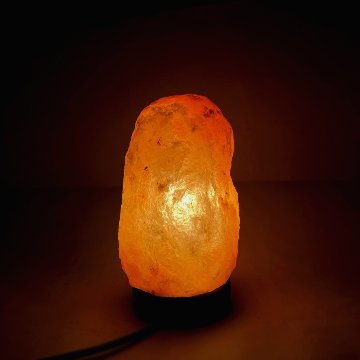 ヒマラヤ岩塩ランプ　洗浄済（112）ピンク岩塩ランプ　ソルトランプ  (限定1)の画像