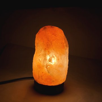 ヒマラヤ岩塩ランプ　洗浄済（112）ピンク岩塩ランプ　ソルトランプ  (限定1)の画像