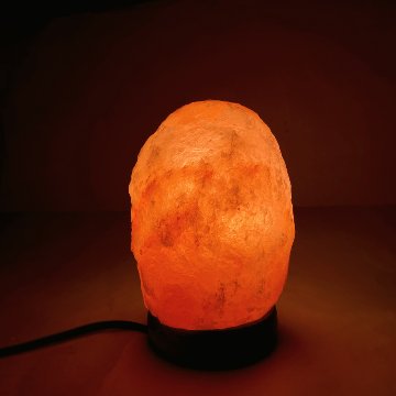 ヒマラヤ岩塩ランプ　洗浄済（116）ピンク岩塩ランプ　ソルトランプ  (限定1)の画像