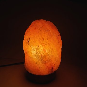 ヒマラヤ岩塩ランプ　洗浄済（117）ピンク岩塩ランプ　ソルトランプ  (限定1)の画像