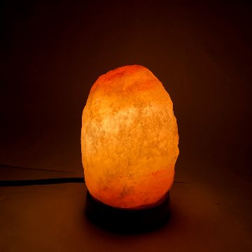 ヒマラヤ岩塩ランプ　洗浄済（118）ピンク岩塩ランプ　ソルトランプ  (限定1)の画像