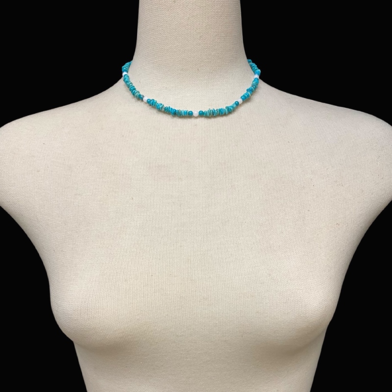 天然石 ターコイズ トルコ石 ネックレス（2587）の画像