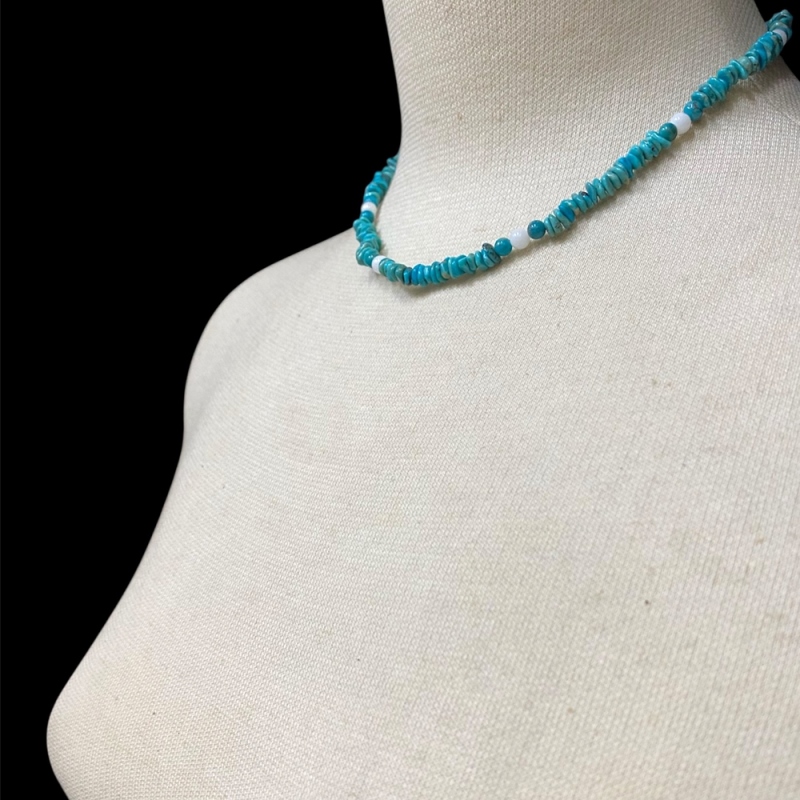 天然石 ターコイズ トルコ石 ネックレス（2587）の画像