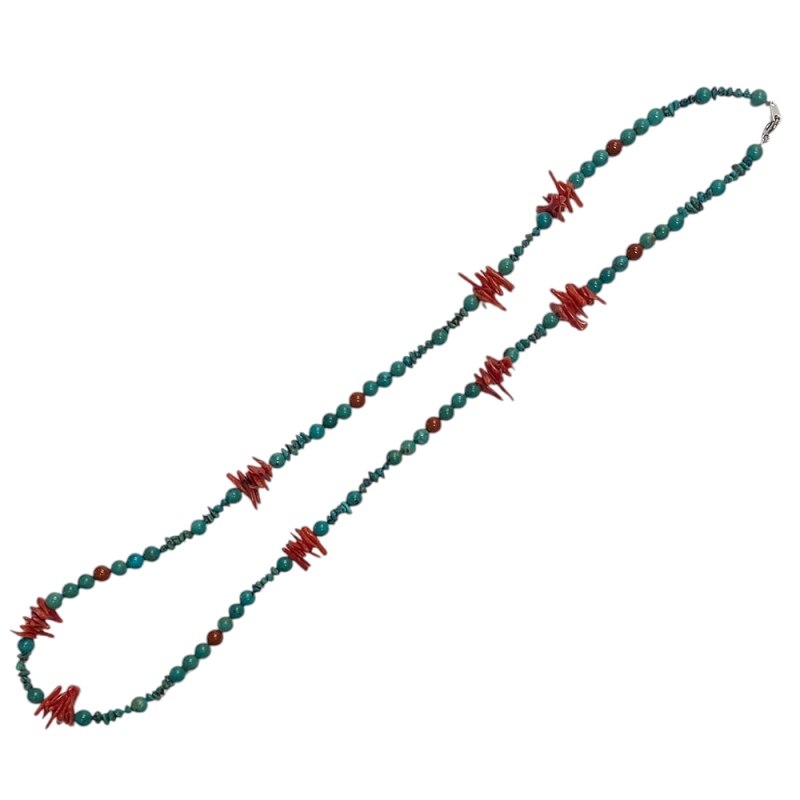 天然石 ターコイズ トルコ石 ネックレス（2588）の画像