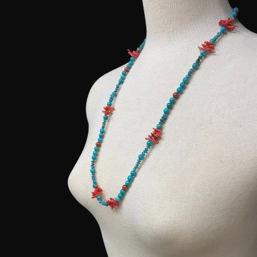 天然石 ターコイズ トルコ石 ネックレス（2588）の画像