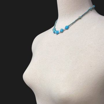 天然石 ターコイズ トルコ石 ネックレス（2589）の画像