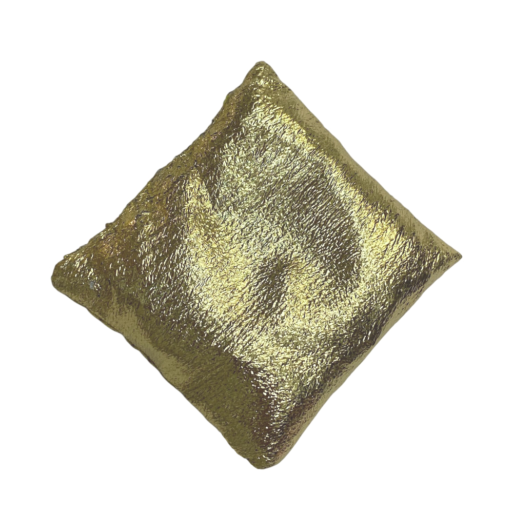 【おまかせ品】 ゴールド・シルバー の座布団 丸玉台座 ハンドメイド ディスプレイ クッション 2個セットの画像