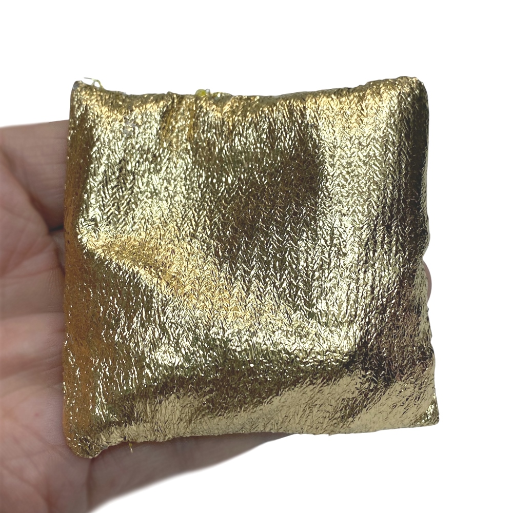 【おまかせ品】 ゴールド・シルバー の座布団 丸玉台座 ハンドメイド ディスプレイ クッション 2個セットの画像